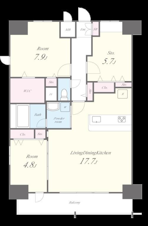 アローム ドゥ ジョア 間取り図