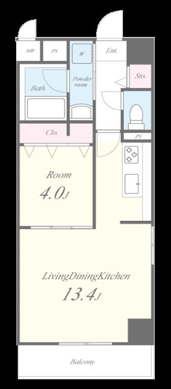 BELAIR川口元郷 間取り図