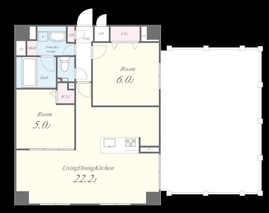 仮称)川口元郷一丁目プロジェクト 間取り図