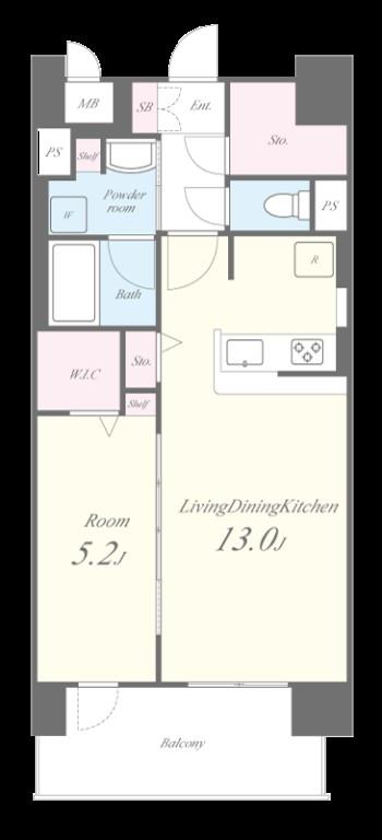 ベイ・グランデ弁天町 間取り図