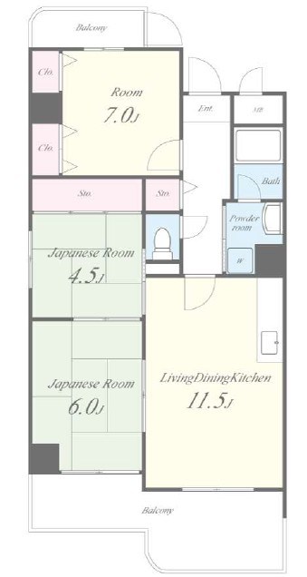 シャトーアルベール 間取り図