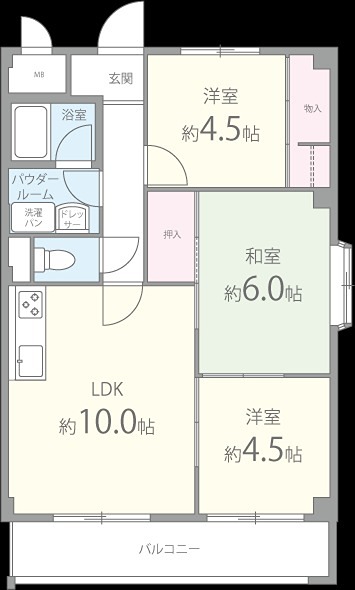 ディアコート藤井寺 間取り図