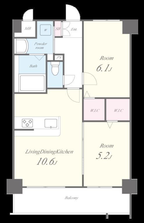 レイ和白 間取り図