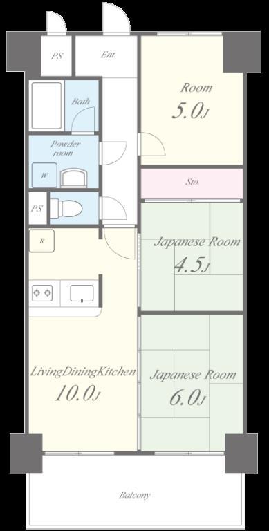 リーガルハイツ 間取り図