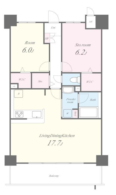 ミッドヴィレッジ曽根 間取り図