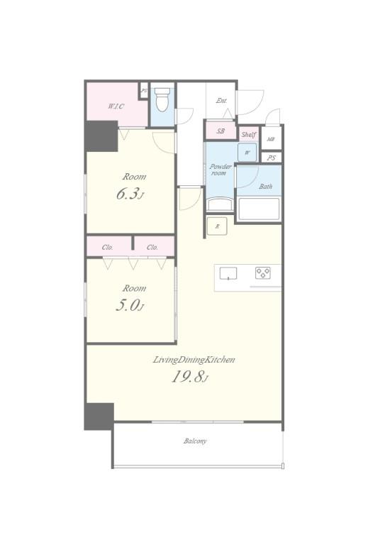 グラン クレイエル 両国 間取り図