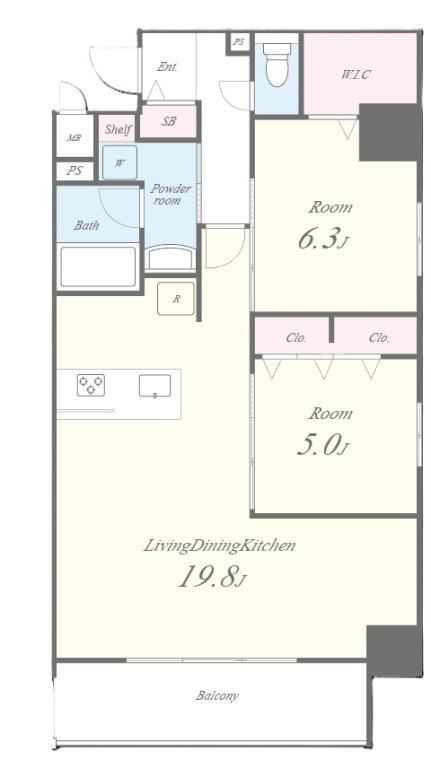 グラン クレイエル 両国 間取り図