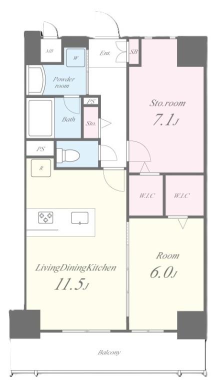 グラン クレイエル 両国 間取り図