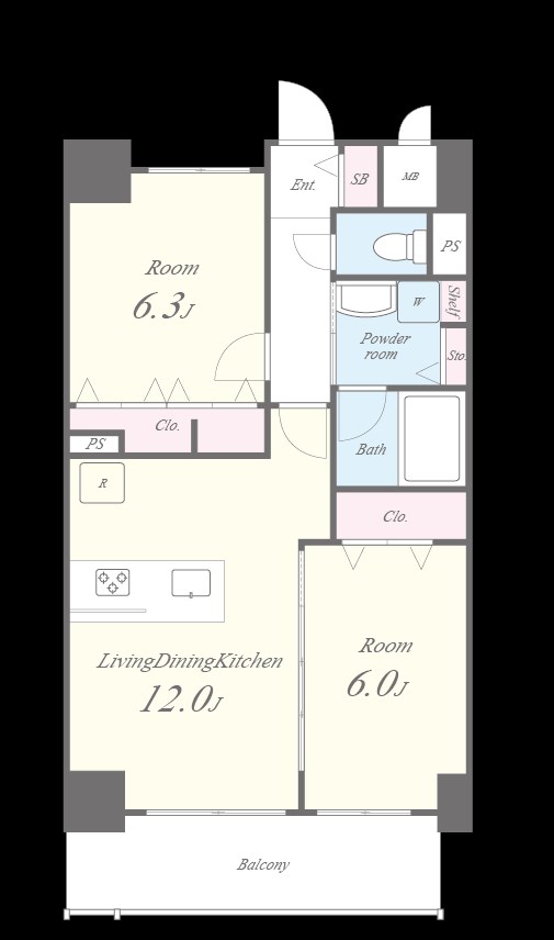 グラン クレイエル 両国 間取り図