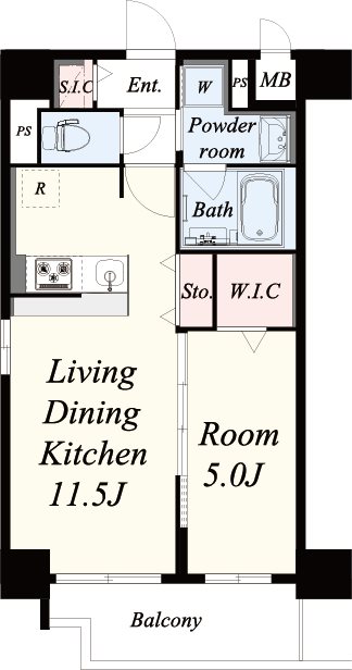 Vert soleil真田山 間取り図