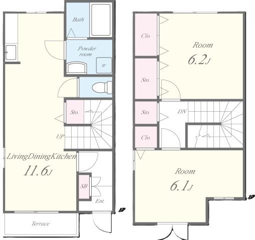 エクセルハイム 間取り図