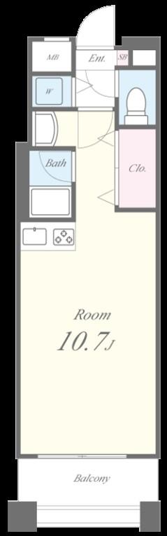 ルミエール東天満 間取り図