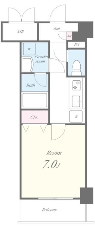 ドゥナーレ内浜町 間取り図