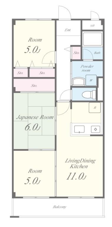 ネオパストラル 間取り図