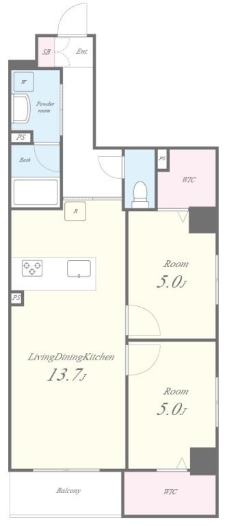 Eau・Clair 道灌山 間取り図