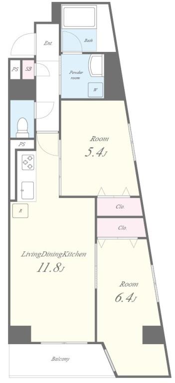 Eau・Clair 道灌山 間取り図