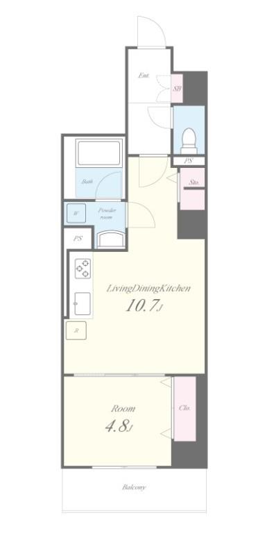 Eau・Clair 道灌山 間取り図