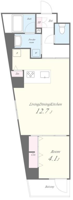 Eau・Clair 道灌山 間取り図