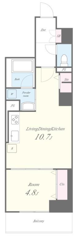Eau・Clair 道灌山 間取り図
