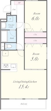ヴィラ　プロニティ 間取り図