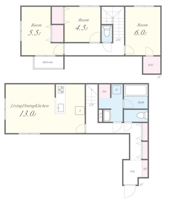 仮称)ミ・パティオA棟 間取り図