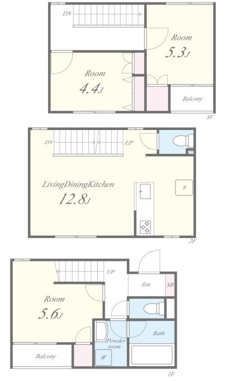 仮称)ミ・パティオA棟 間取り図