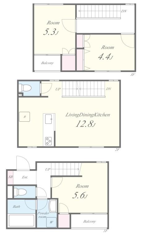 仮称)ミ・パティオA棟 間取り図