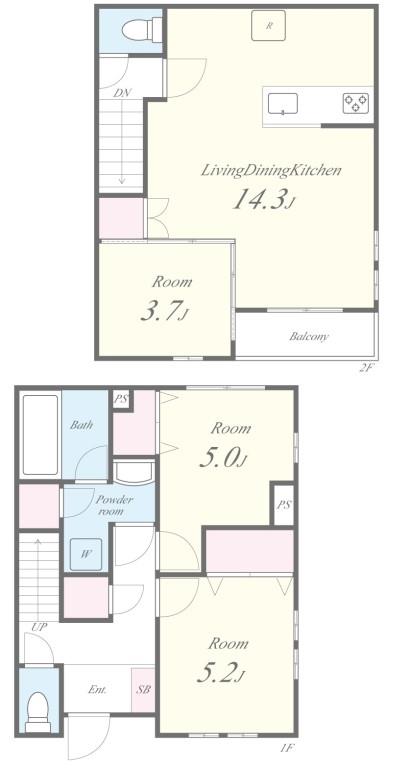 仮称)ミ・パティオA棟 間取り図