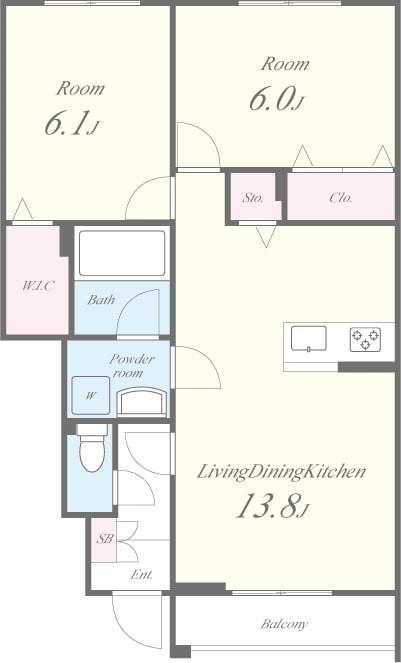 ハイツ第三寺新 間取り図