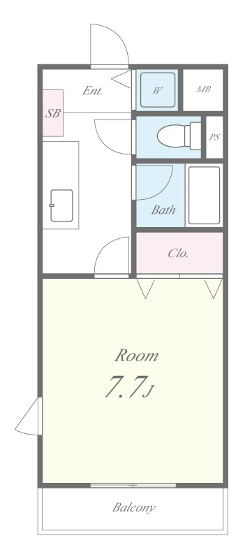 ラフィネシャンブル 間取り図