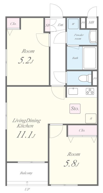 Soleil本厚木 間取り図