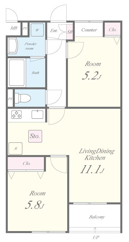 Soleil本厚木 間取り図
