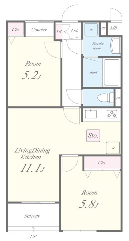 Soleil本厚木 間取り図
