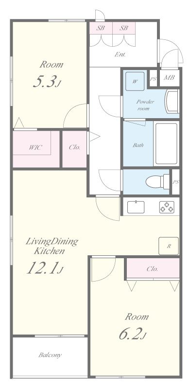 Soleil本厚木 間取り図
