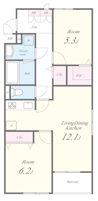 Soleil本厚木 間取り図