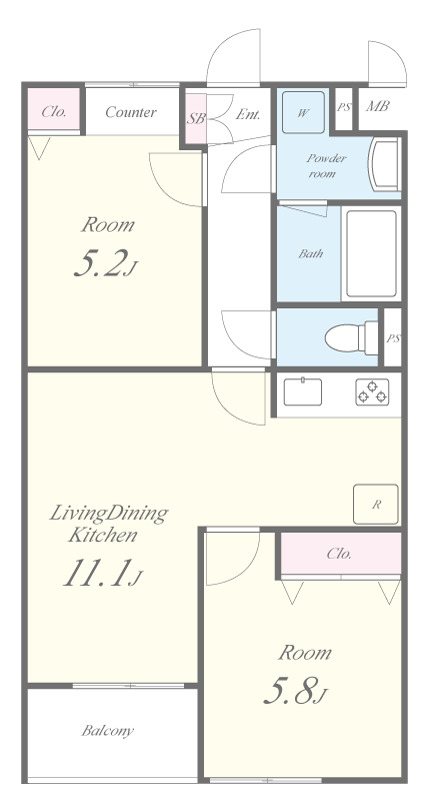 Soleil本厚木 間取り図