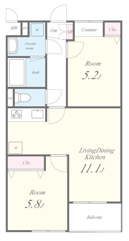 Soleil本厚木 間取り図