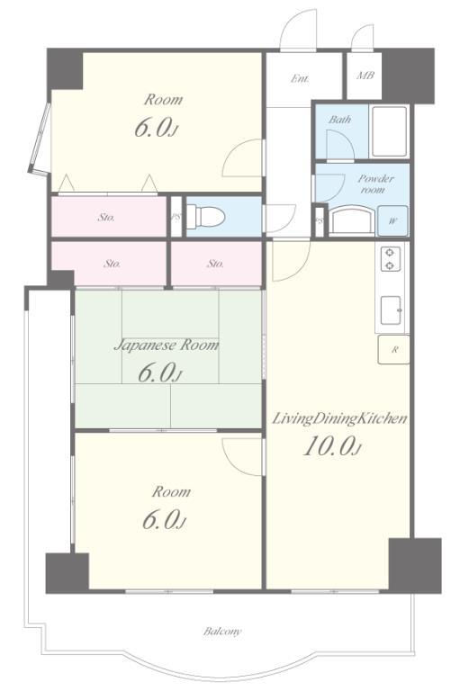 ヴィルヌーブ・ソシア 間取り図