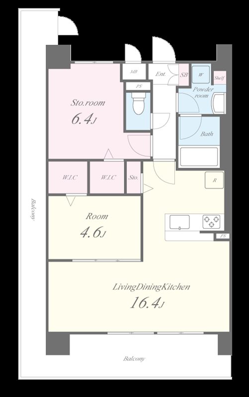 フェンテイーストⅡ 間取り図