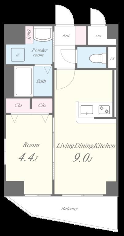 リシェ薬院 間取り図