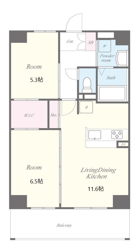アヴェニーユ壱番館 間取り図