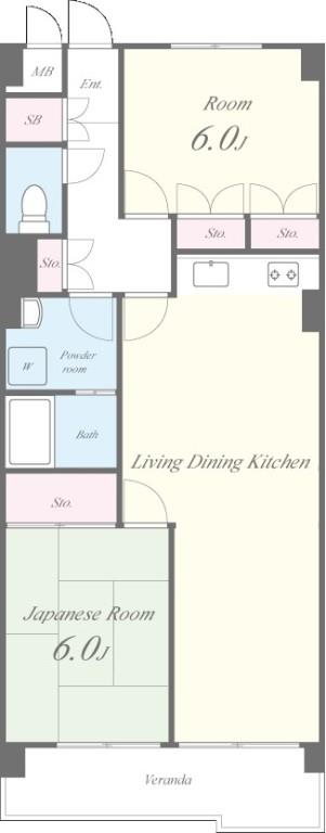 ディラヴェール田柄 間取り図
