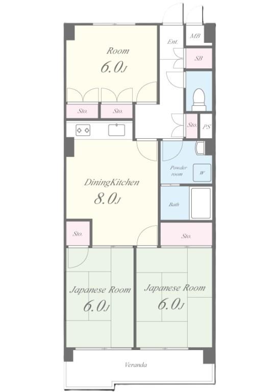 ディラヴェール田柄 間取り図