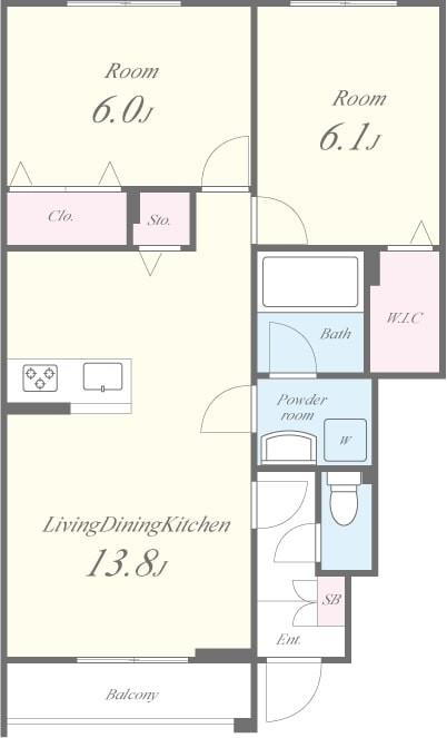 ハイツ第三寺新 間取り図