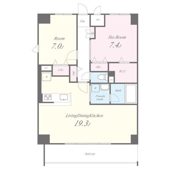 パルファン ドゥ ジョア 間取り図