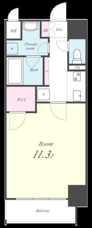 アスピラシオン名駅 間取り図