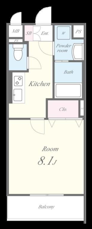 ブルースカイ 間取り図
