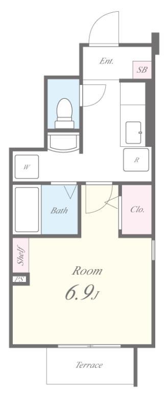 メゾン・アラモード 101号室 間取り