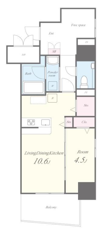 ルフレイユ 泉 久屋大通公園 間取り図
