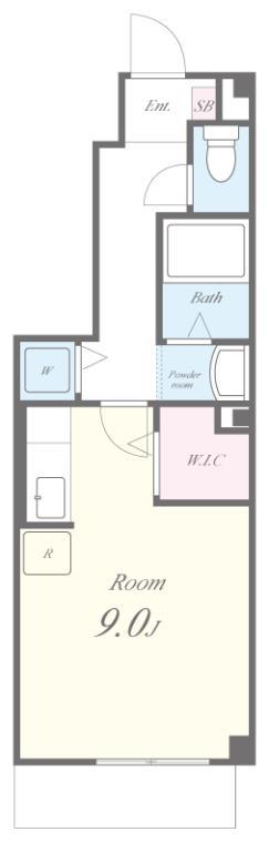 エステリオK 間取り図